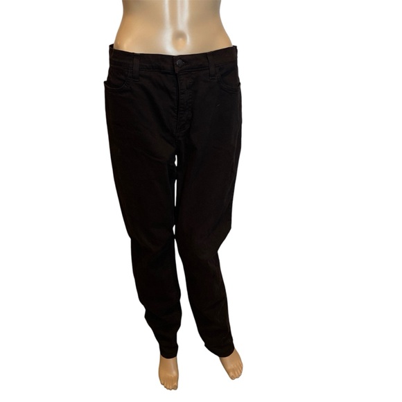 NYDJ Not Your Daughter's Jeans Black High-Rise Straight Leg Jeans Size 10 VGC - Picture 1 of 7